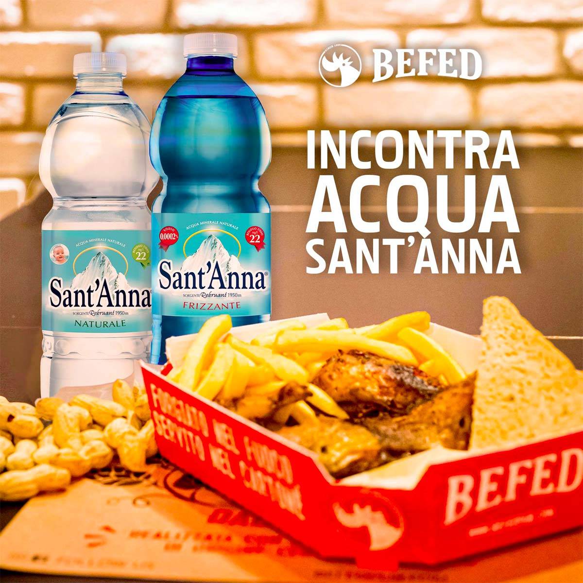 L’EAU SANT’ANNA DÉBARQUE CHEZ BEFED