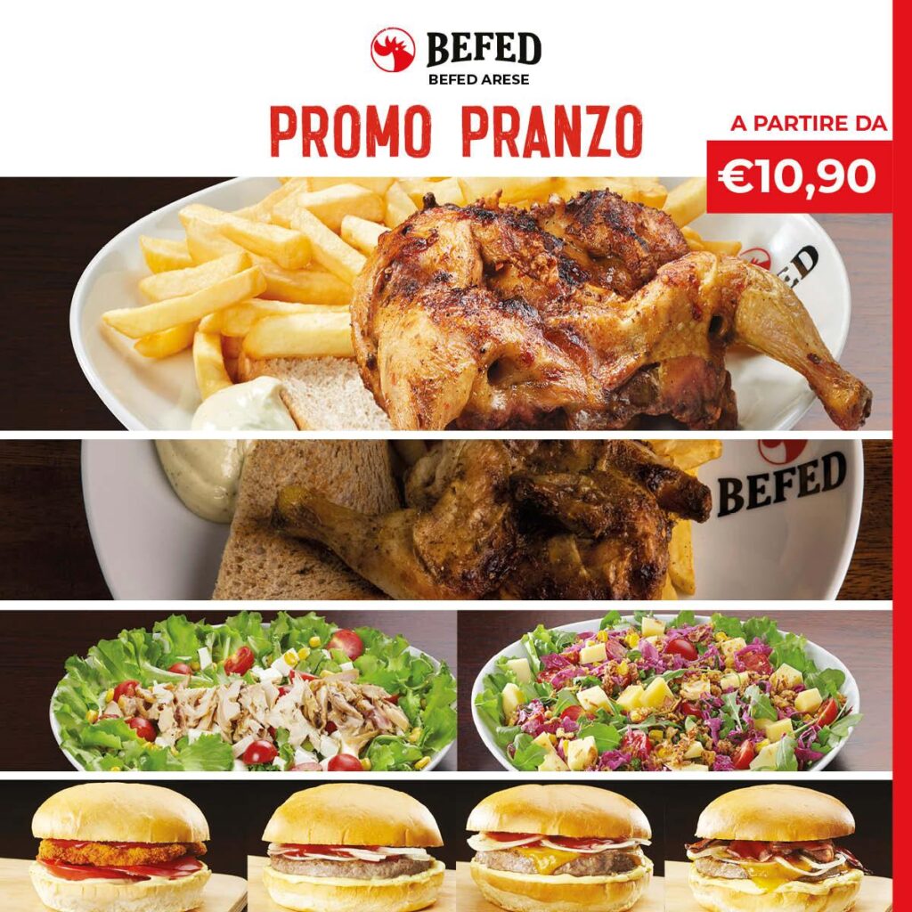 Promo pranzo BEFED Arese