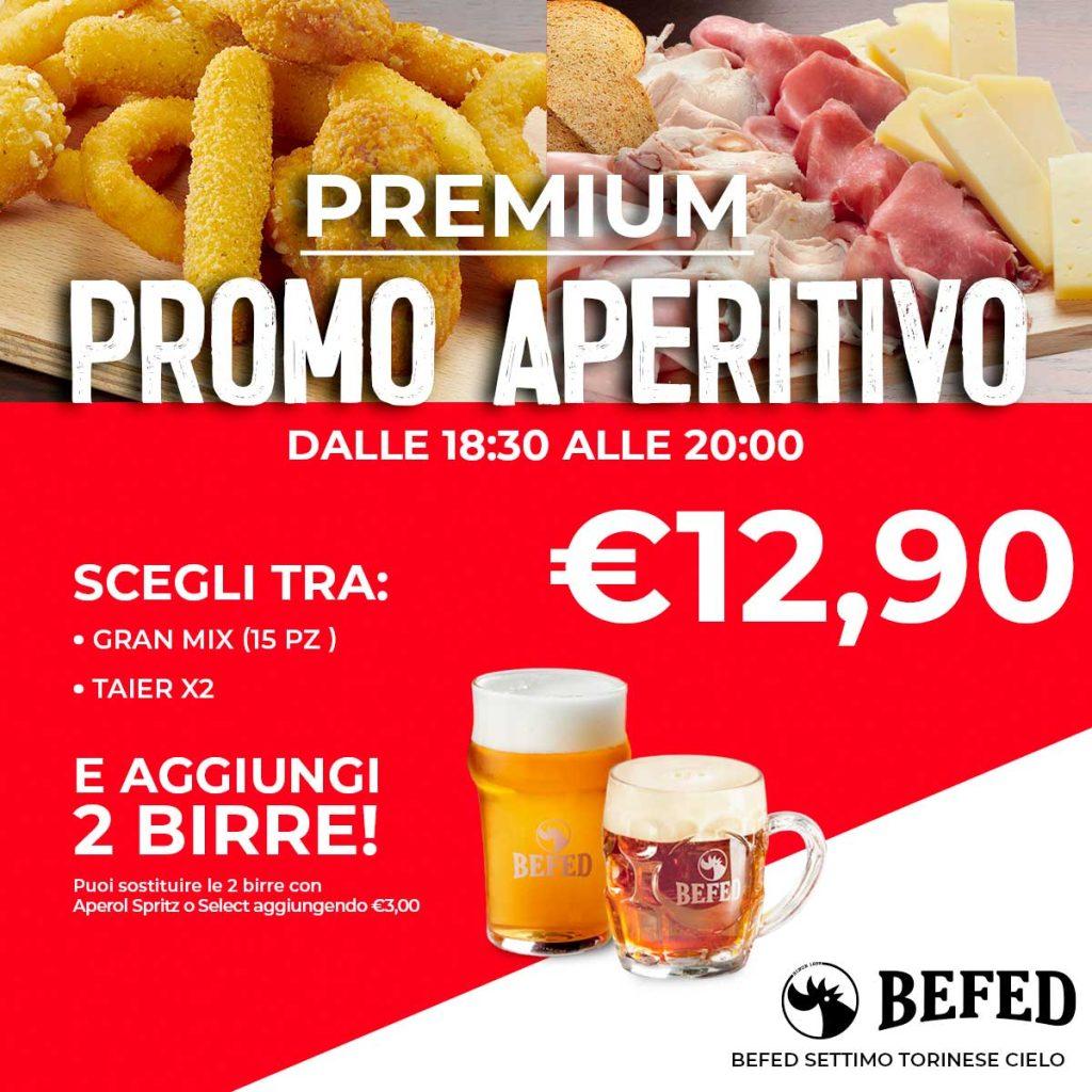 BEFED Settimo Torinese Cielo Promo Aperitivo valida tutti i giorni dalle 18:30 alle 20:00