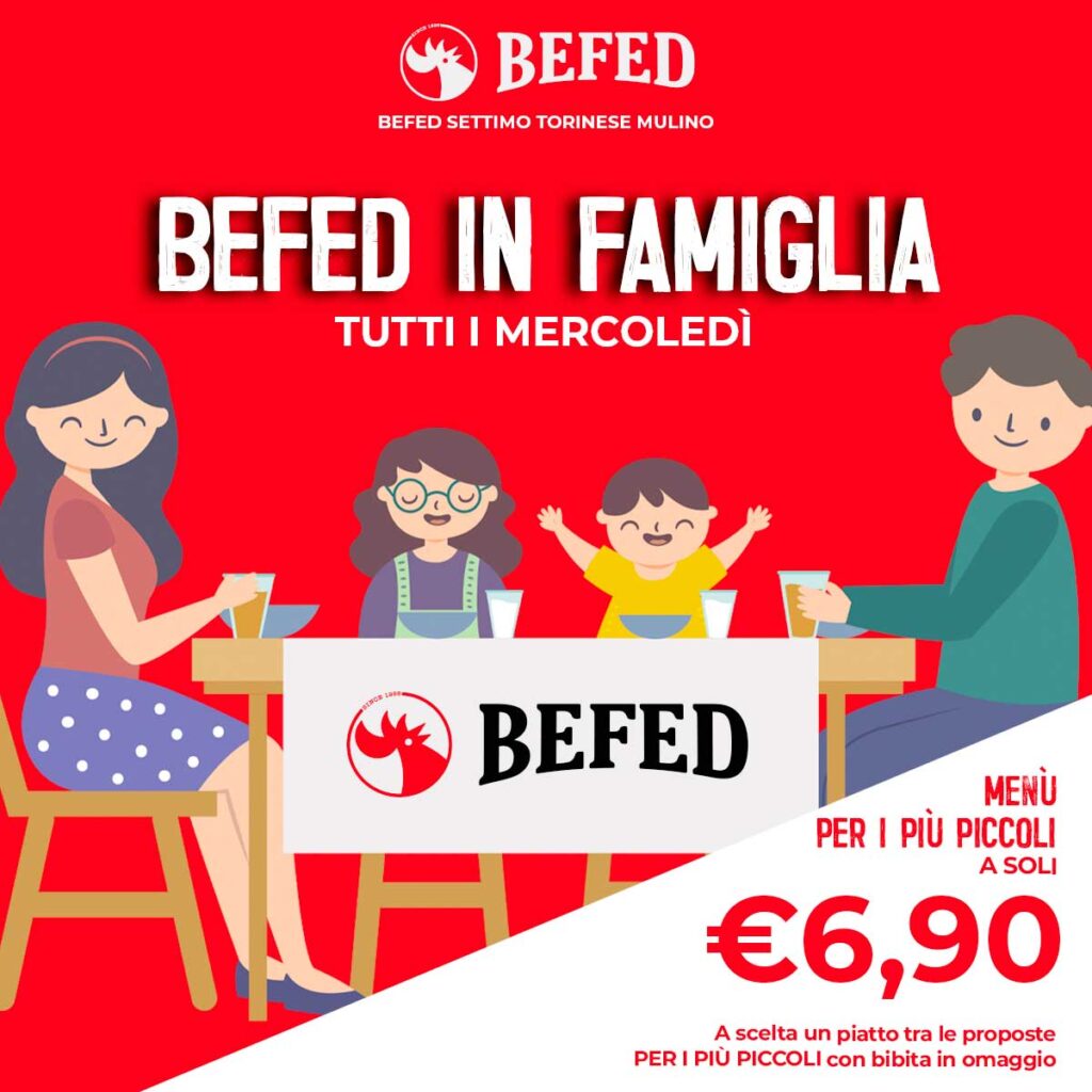 BEFED Settimo Torinese Mulino, tutti i mercoledì Serata in famiglia